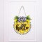 Lemon Wooden Hanging Sign – 3D “Hello Summer” Welcome Sign with Bow and Artificial Lemon. Rustic Farmhouse Style Door Hanger for Front Door, Home, Office, or Shop Window.